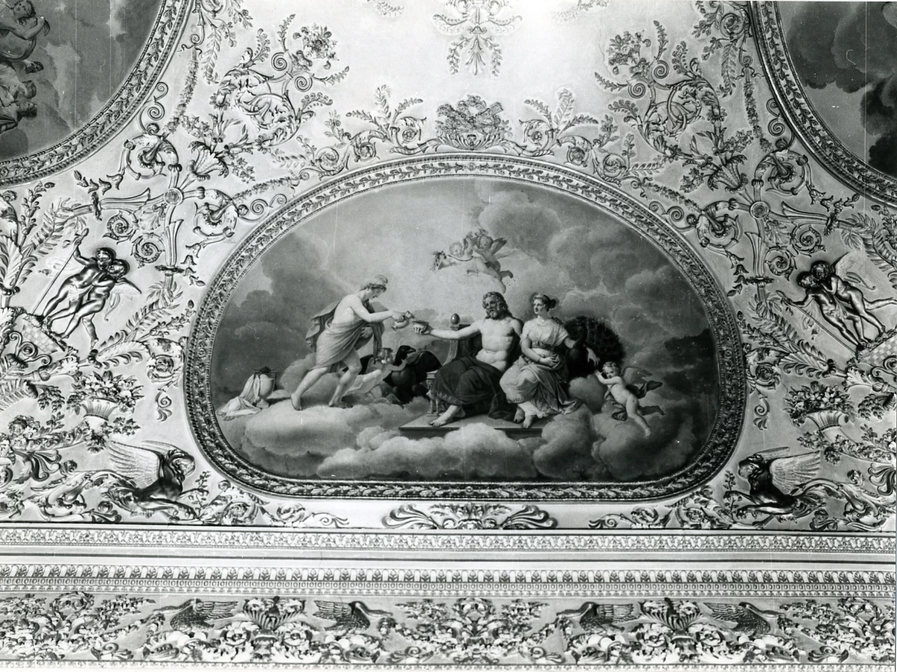 Ganimede versa il nettare a Giove e Giunone - Biblioteca Nazionale Vittorio Emanuele III, Napoli